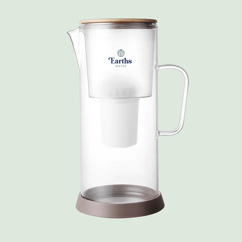 3.5L Glass Carafe Alkaline Water Filter - Natural