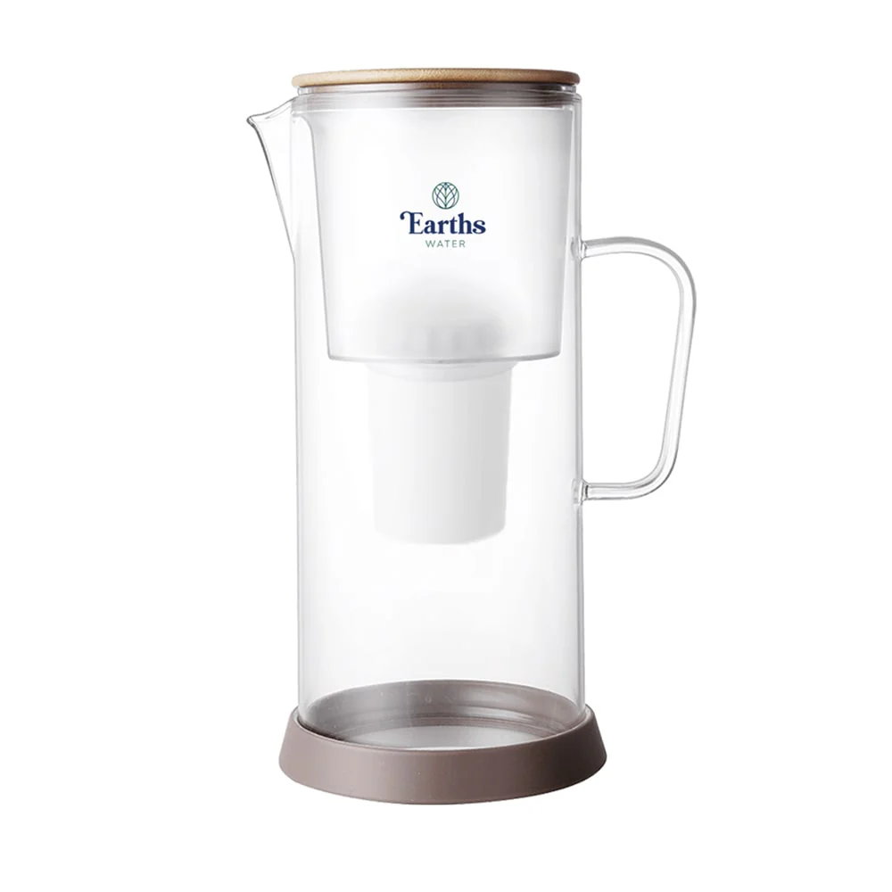 3.5L Glass Carafe Alkaline Water Filter - Natural - Image 2