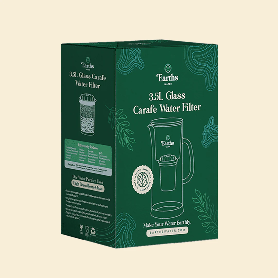 3.5L Glass Carafe Alkaline Water Filter - Natural - Image 7