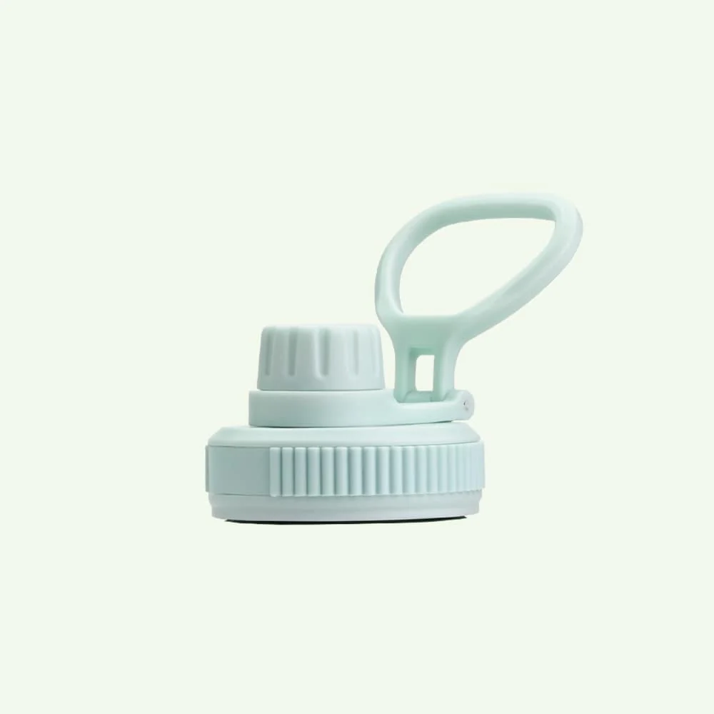 Premium Insulated Water Bottle with 2 x Caps - Mint (550ml) - Image 3