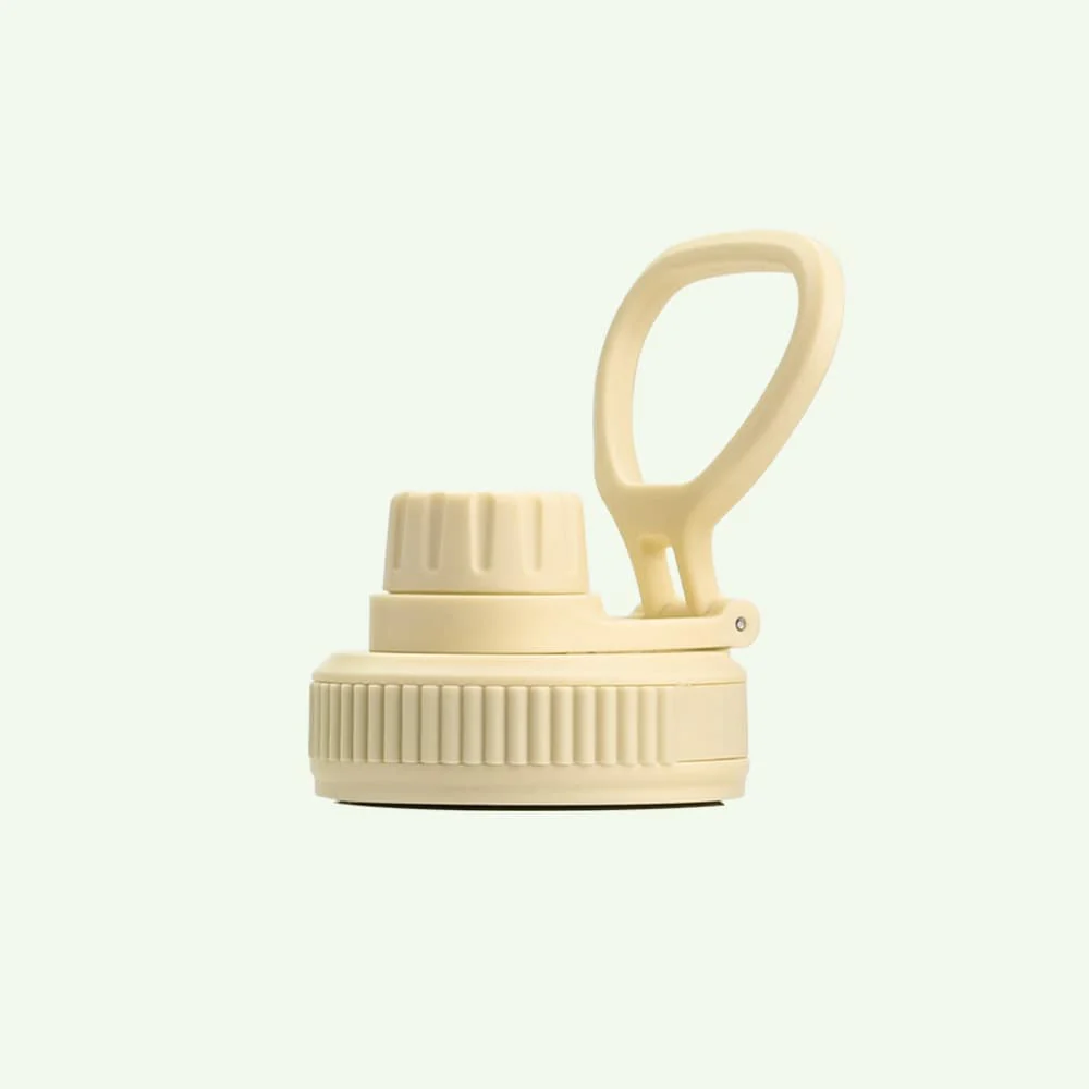 Premium Insulated Water Bottle with 2 x Caps - Yellow (550ml) - Image 3