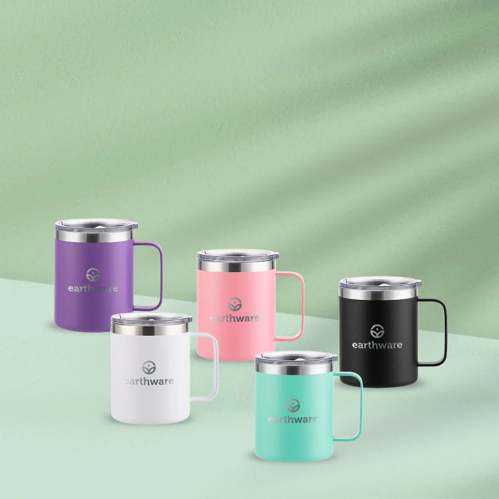 Premium Insulated Travel Mug- Ivory (355ml) - Image 3