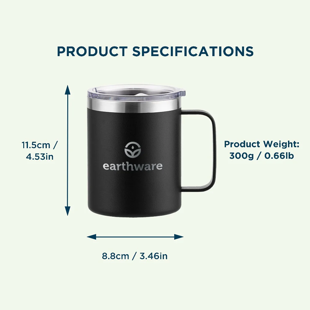 Premium Insulated Travel Mug- Ivory (355ml) - Image 4