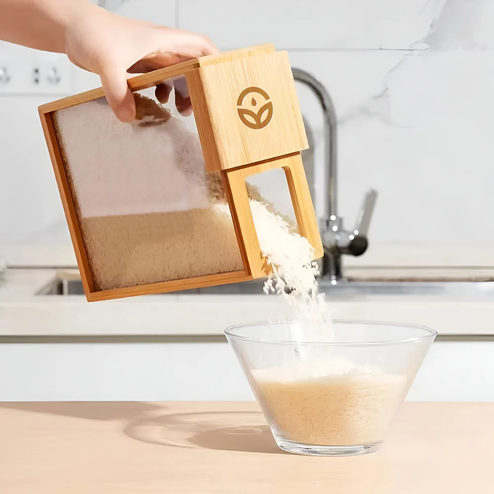 Glass & Bamboo Sliding-Lid Food Dispenser Set – 3-Pack - Image 10