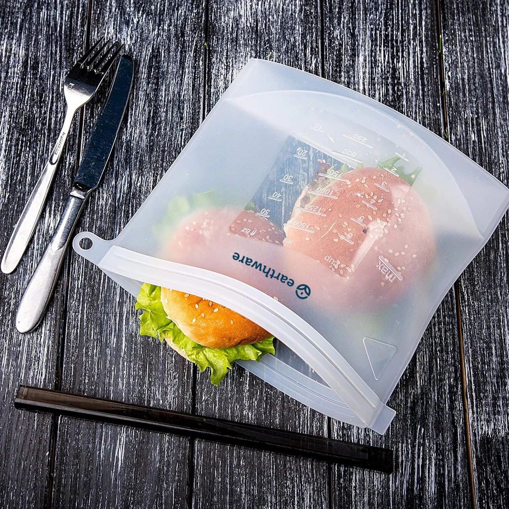 No-Tox Reusable Silicone Food Storage Bag - Large - Image 7