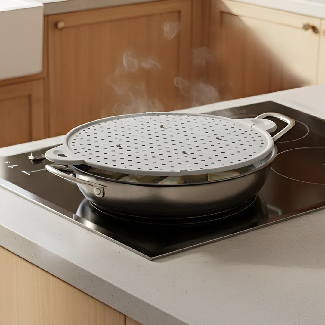 No-Tox Silicone Splatter Guard & Cooking Lid - Image 2
