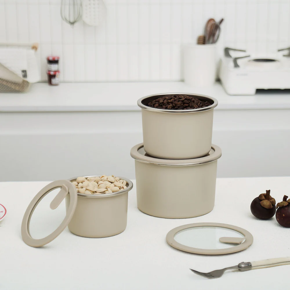 Stainless Steel Food Storage Container - Circle (2300ml) - Image 4