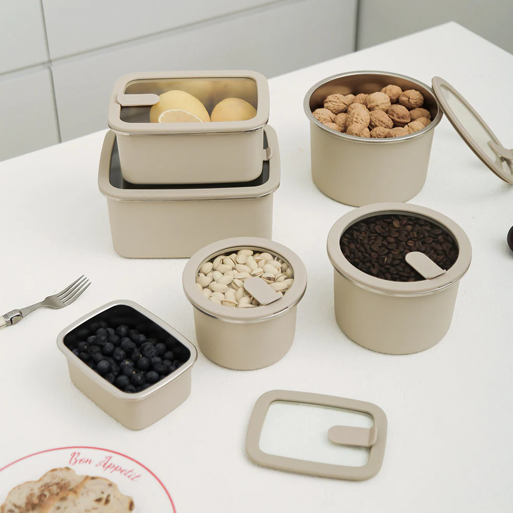Stainless Steel Food Storage Container - Circle (2300ml) - Image 5